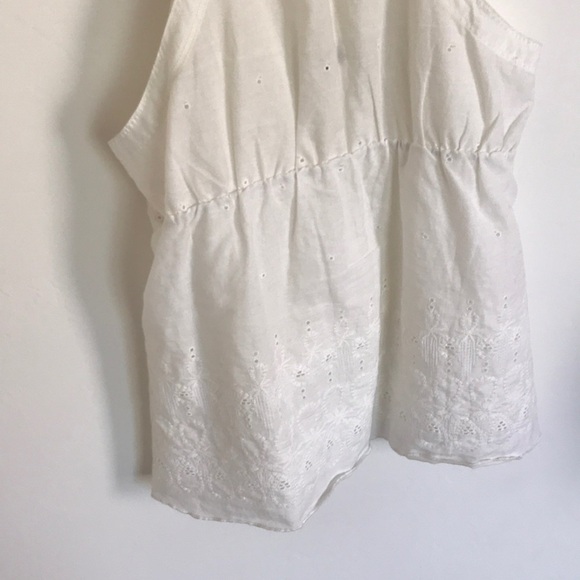 White Flowy Tank Top - Picture 5 of 5